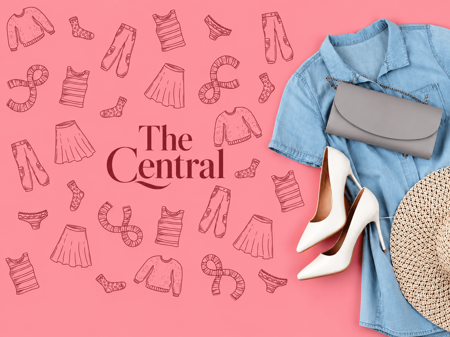 Full-width fashion campaign for the latest collection